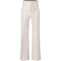 LOUIS VUITTON Silk And Cotton Blend Tailored Flared Pants