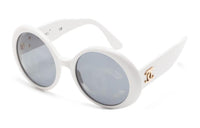 CHANEL Pre-Owned 1990s CC Round Sunglasses