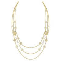 DIOR Diamond 10.49 Ct Necklaces Unisex Yellow
