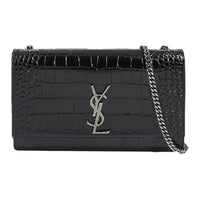 SAINT LAURENT KATE Calfskin Crossbody Bag Shoulder Bag Women's Black