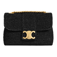 CELINE Victoire Plant Material Crossbody Bag, Shoulder Bag Mini Women's Black