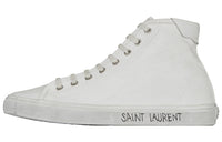 SAINT LAURENT Distressed Canvas Sneakers