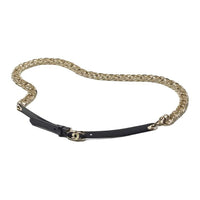 CHANEL Metal Calf Leather Waist Chains Women's Gold -