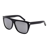 SAINT LAURENT Plastic Metal Square Sunglasses Unisex Black