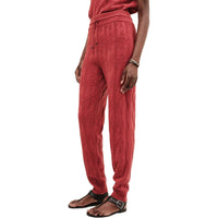 HERMES FW24 Knitted Sports Pants Women's Red