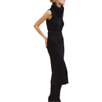 HERMES FW24 Knit Long Skirts Women's Black