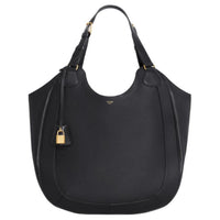 CELINE Calfskin Handbag Women's Black