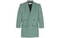 SAINT LAURENT Business Suit Women's Sea Green