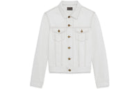 SAINT LAURENT SS22 Denim Jacket Men's Gray White