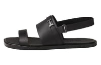 HERMES Henrio Strap Sandals Men's Black