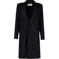 SAINT LAURENT Coats Women's Black