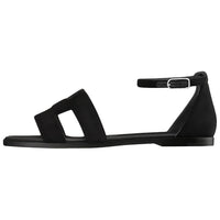 HERMES Santorini Strap Sandals Women's Black