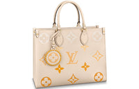 LOUIS VUITTON Onthego Mm Cream/Saffron