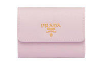 PRADA Saffiano Leather Wallet Women's Pink