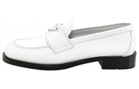PRADA Patent Leather Loafers 'White' Women's