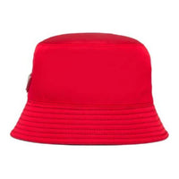 PRADA Nylon Bucket Hats Women's Red