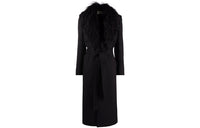 SAINT LAURENT Coats Women's Black