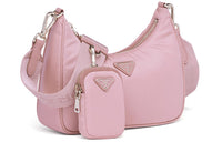 PRADA Hobo Nylon Shoulder Bag Handbag Shoulder Bag Women's Cherry Blossom Pink