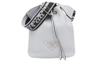 PRADA Leather Bucket Shoulder Bag Crossbody Bag Regular Women's Blue
