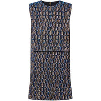 LOUIS VUITTON Sleeveless Dress Women's Dark Blue