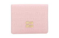 MIU MIU Leather Wallet Women's Pink