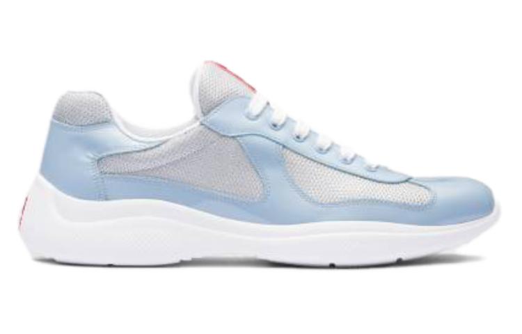 PRADA Abrasion-Resistant Low-Top Sports Casual Shoes Men's Blue Gray