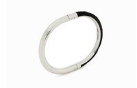 SAINT LAURENT Duet Oval Velvet Bracelet