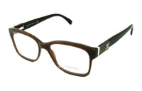 CHANEL - Rectangular Eyeglass Frames Unisex Brown