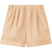 Loro Piana SS24 Casual Shorts Women's Ginseng Light Yellow