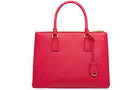 PRADA Saffiano Leather Shoulder Bag Crossbody Bag Handbag Large Size Women's Red