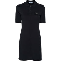 PRADA SS24 Short Sleeved Dress Women's Marine Blue
