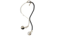 CHANEL Necklaces Women's Black/White