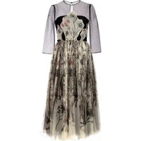 DIOR Long-Sleeved Dresses Women's Multicolor