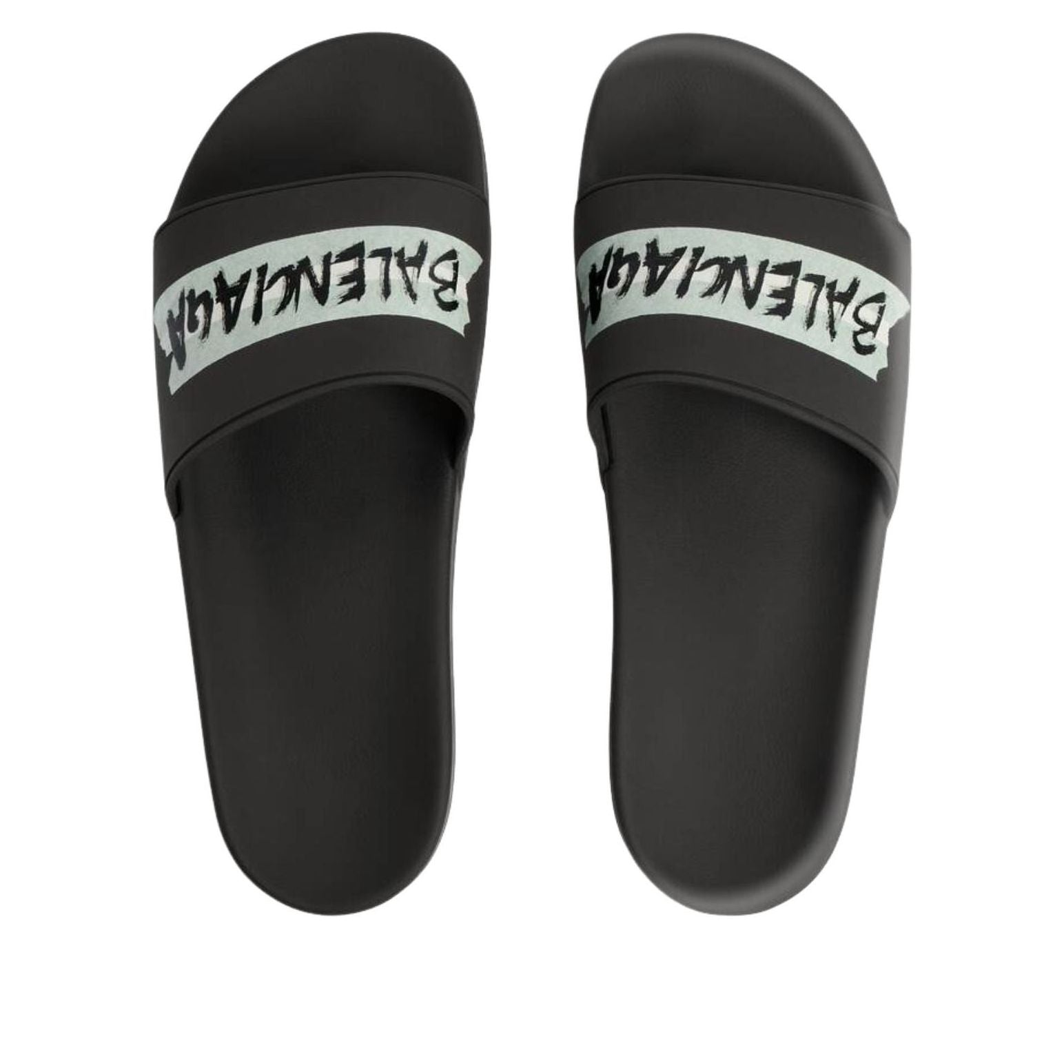 Balenciaga Pool Slide Sandal 'Black White' 689031W0FPC1090