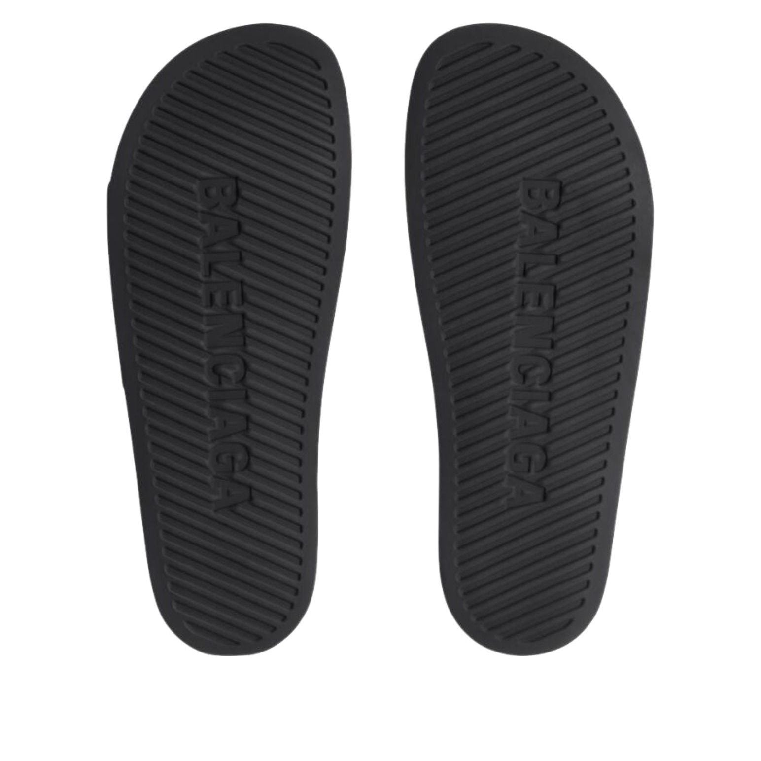 Balenciaga Pool Slide Sandal 'Black Red' 689031W1SA21060