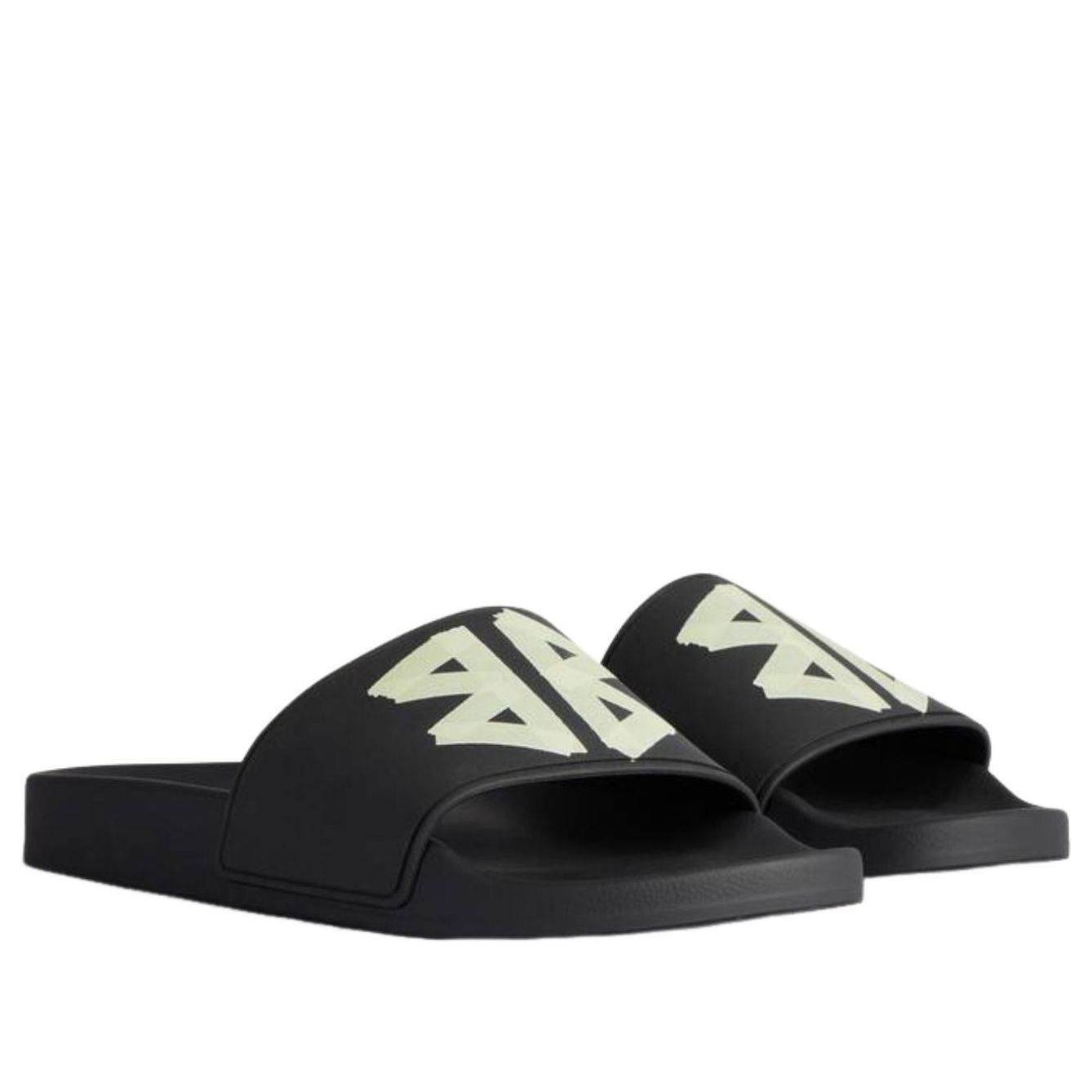 Balenciaga Pool Slide Sandal 'Black Yellow' 689031W1SA21090