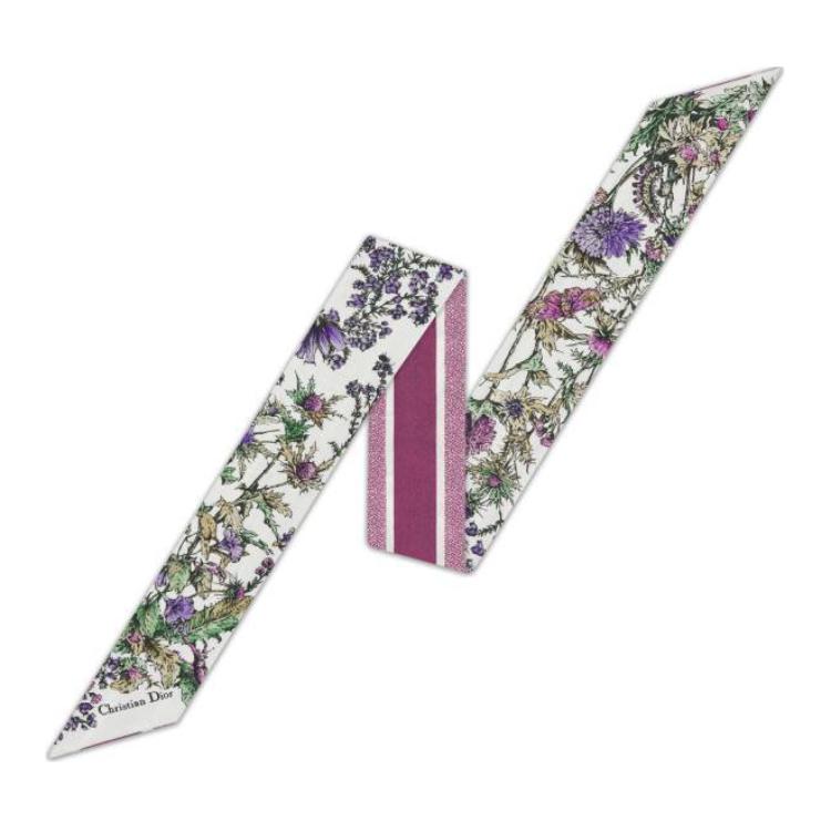 DIOR Silk Silk Scarves Women's Pink