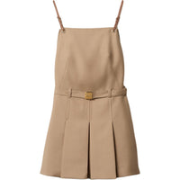 MIU MIU Sleeveless Dress Women's Hazelnut Nut