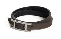 HERMES Wristbands Men's Black/Gray