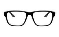 PRADA Plastic Irregular Shape Eyeglass Frames Men's Black