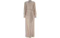 PRADA Long Sleeved Dress Women's Beige