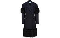 PRADA Coats Women's Dark Blue