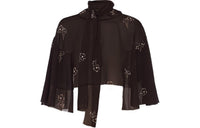 PRADA Floral print Georgette Cape
