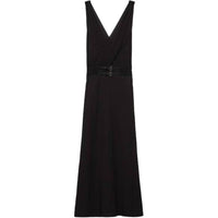 PRADA Sablé V Neck Dress