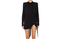 SAINT LAURENT Draped Jersey Mini Dress