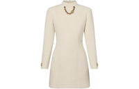 LOUIS VUITTON Tapered Wool Crepe Mini Dress
