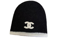 CHANEL Beanies Unisex Black