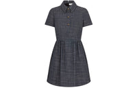 DIOR Short Sleeved Dress Women's Blue Gray