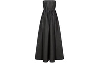 DIOR Long Dress Sleeveless Dress Women's Black