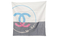 CHANEL Pre-Owned 1986-1988 CC-print Cotton Scarf